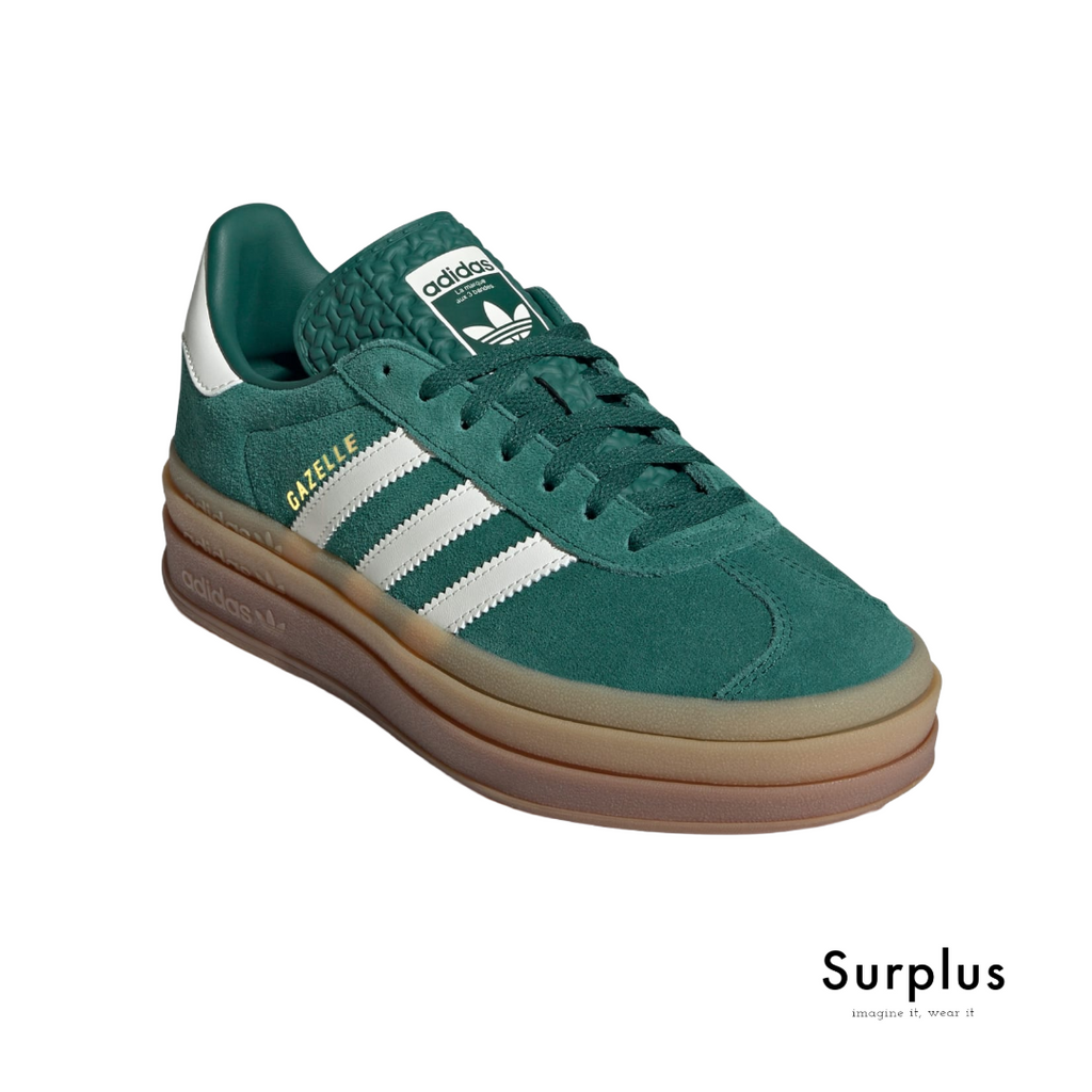 Adidas Gazelle Bold Green/Cloud White/Gold Metallic