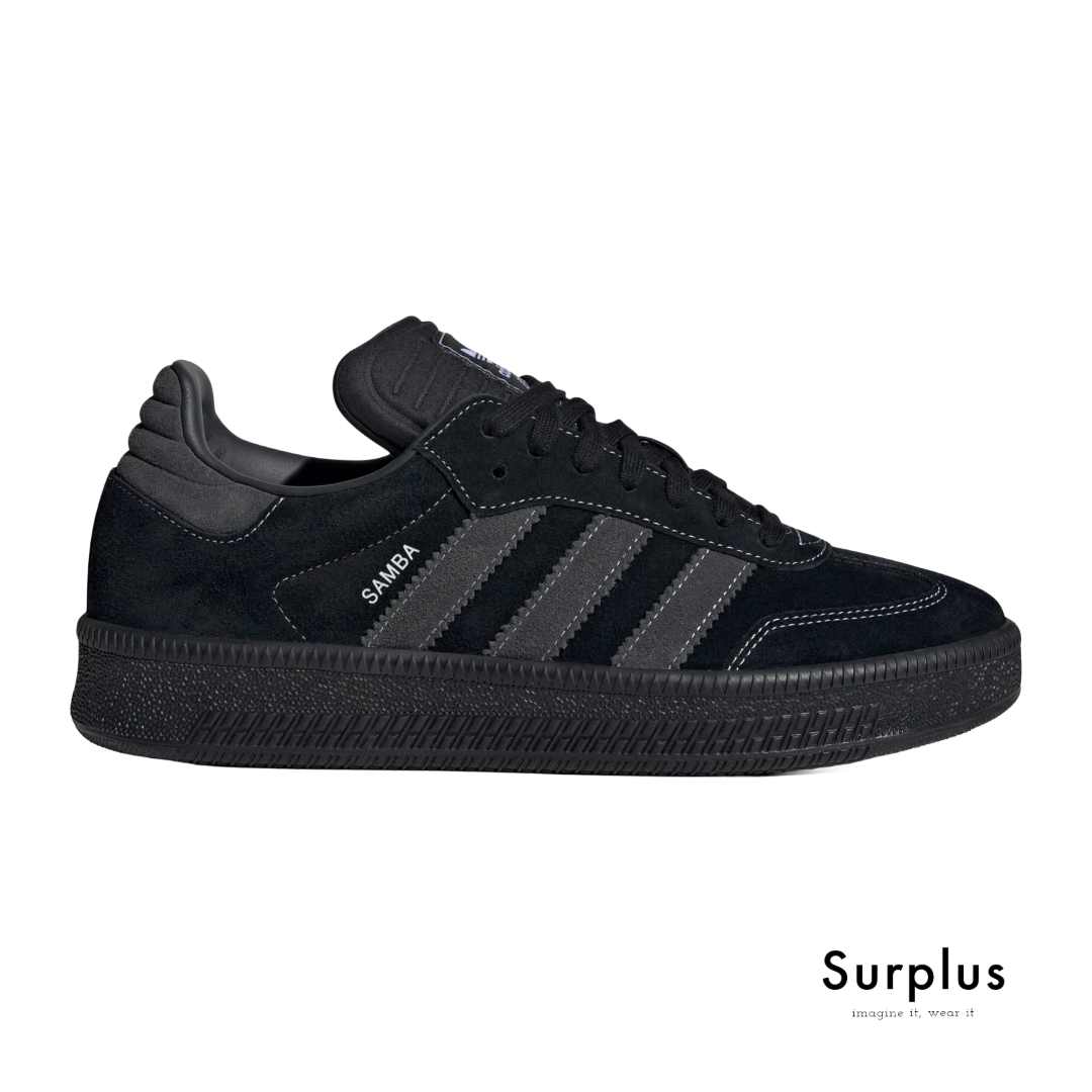 Adidas Samba XLG Black & Carbon Suede