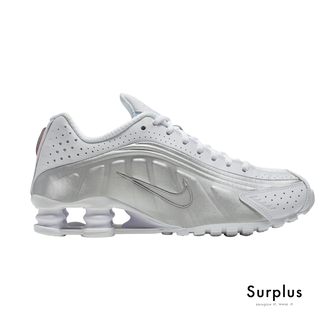 Nike Shox R4 White /Metallic Silver