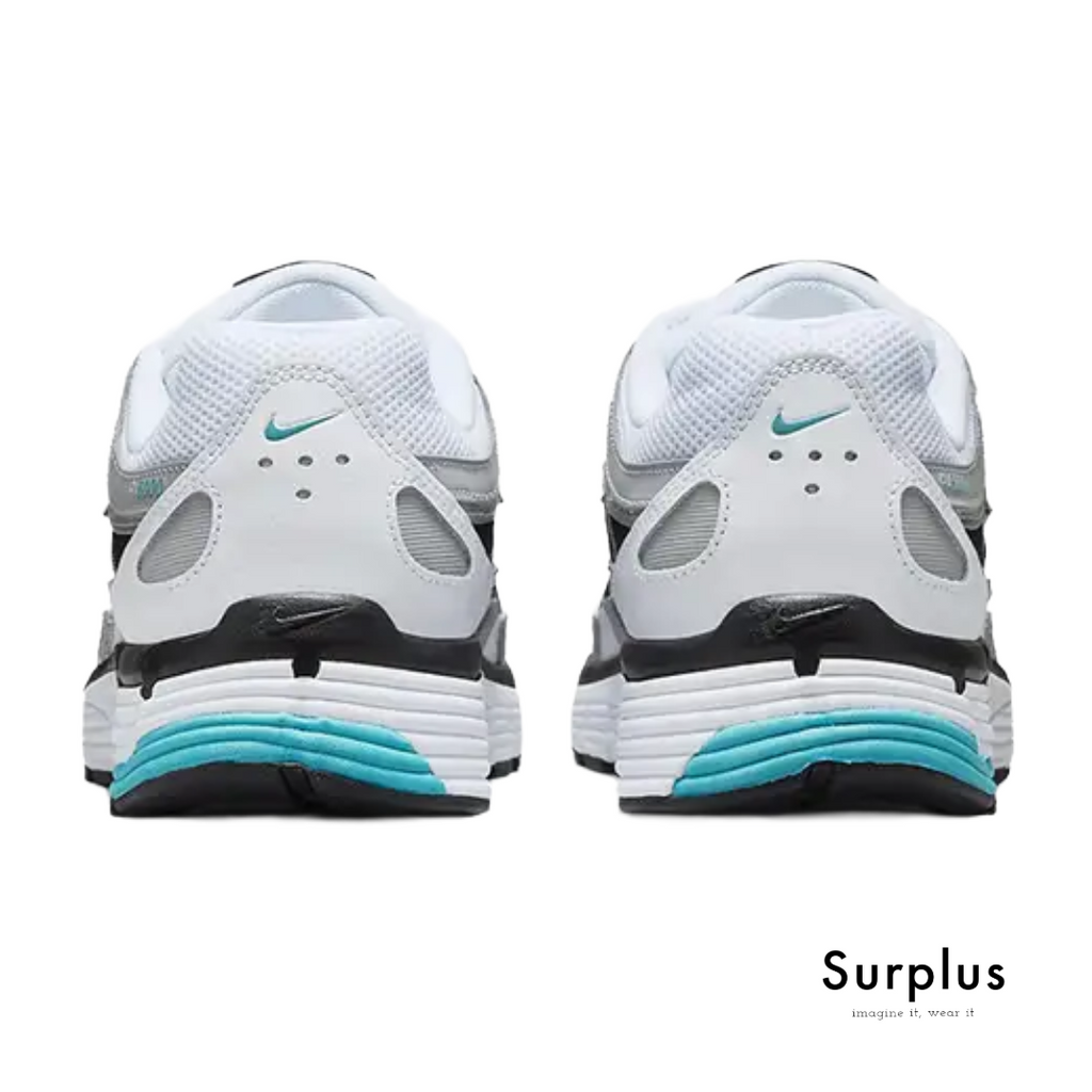 Nike P-6000 White /Metallic Silver/ Black/Dusty Cactus