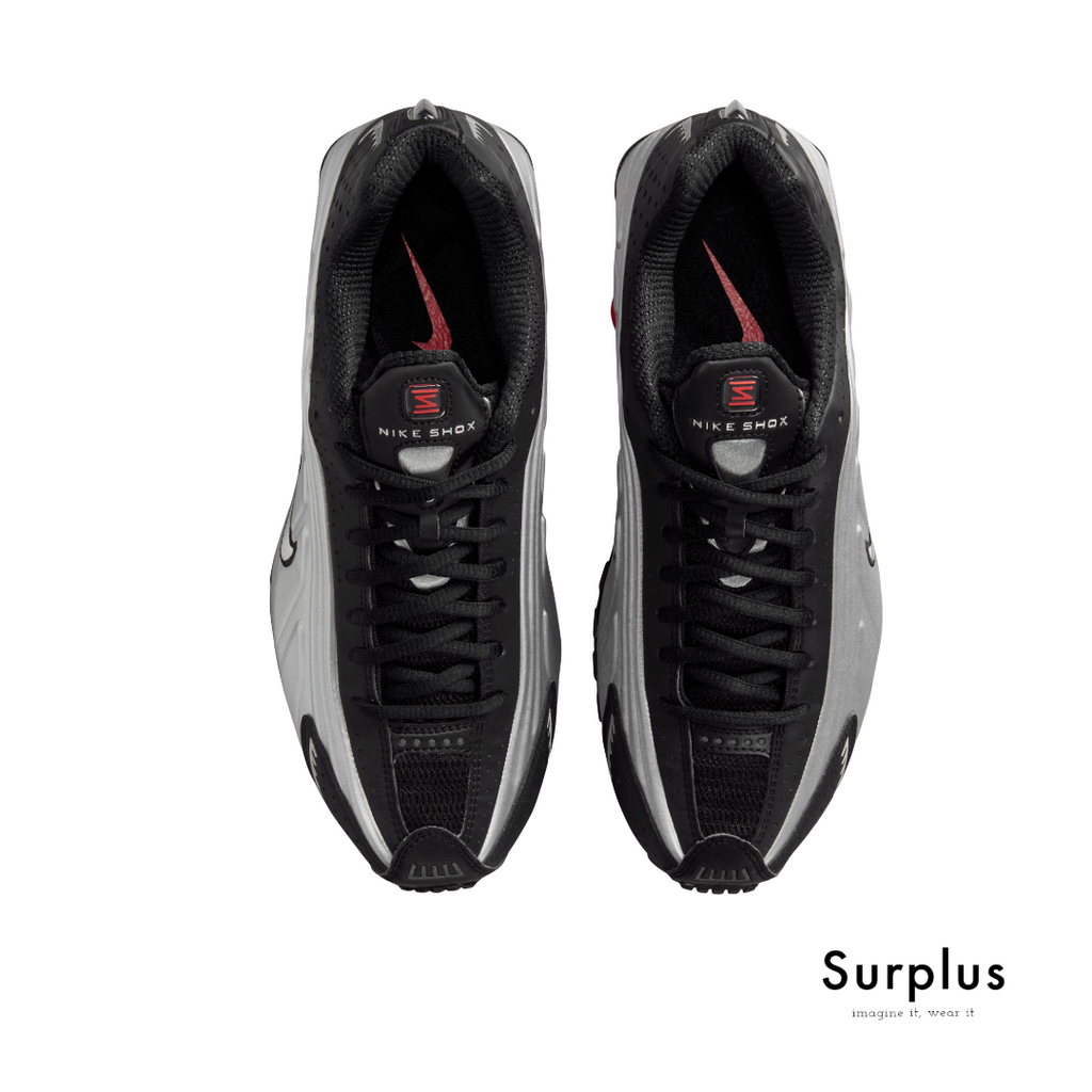Nike Shox R4 Black /Metallic Silver/Red