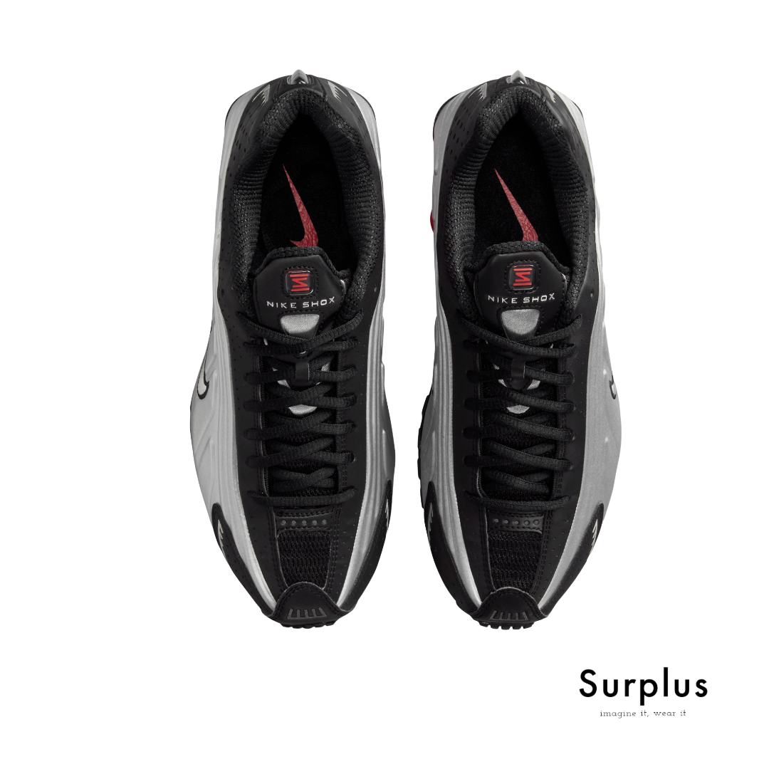 Nike Shox R4 Black /Metallic Silver/Red