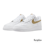 Nike Airforce 1 '07 White "Gold /Brown Swoosh"