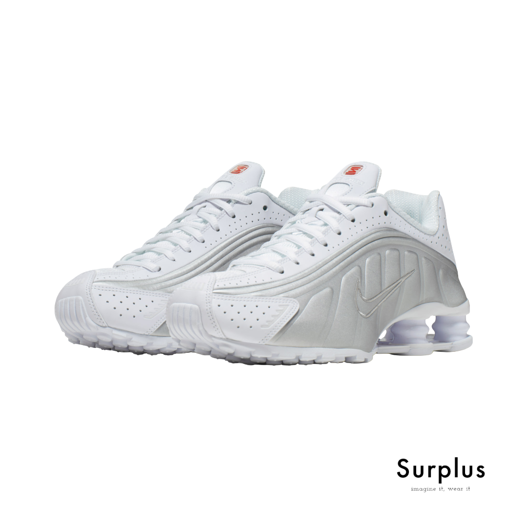 Nike Shox R4 White /Metallic Silver