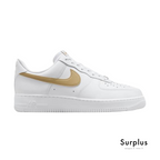 Nike Airforce 1 '07 White "Gold /Brown Swoosh"