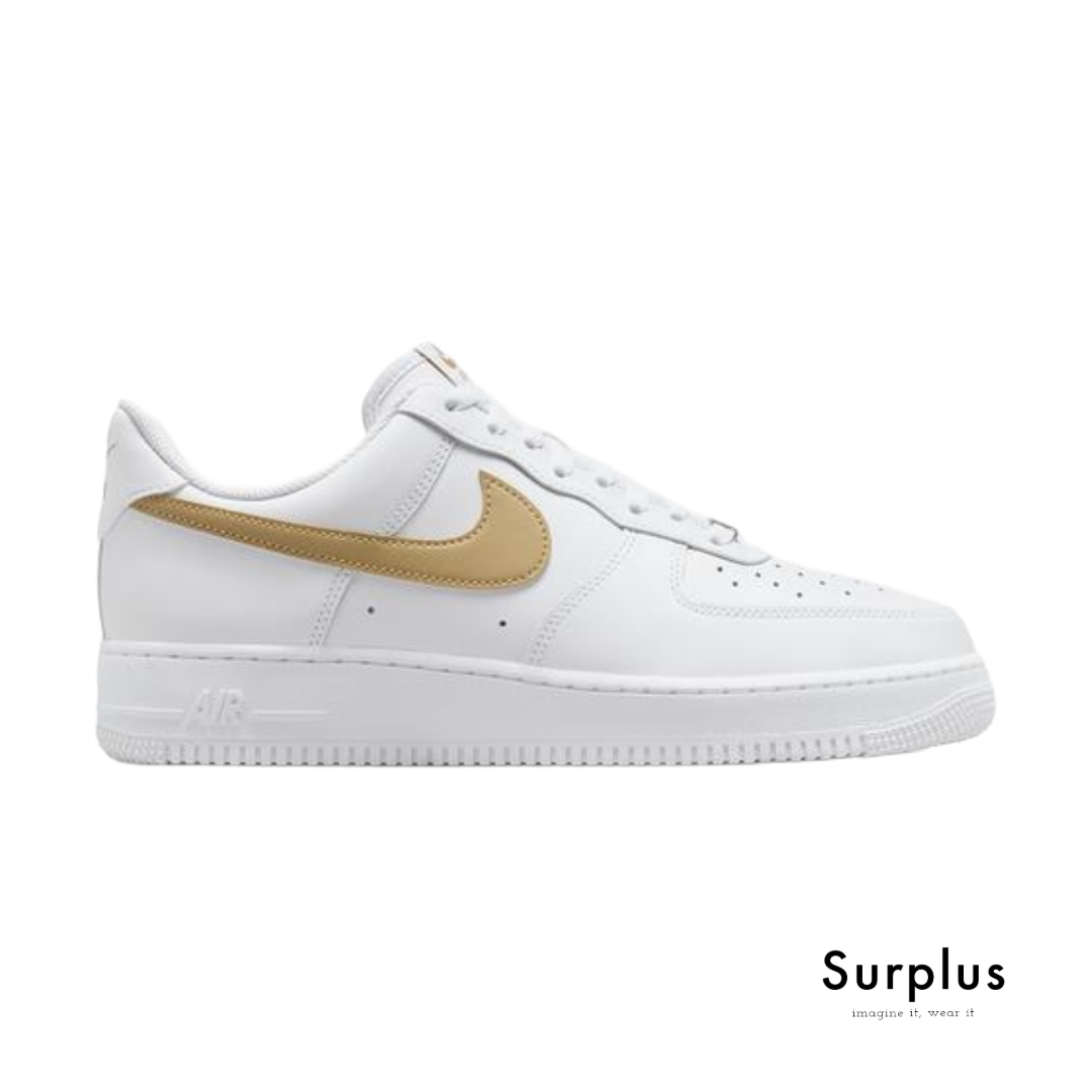 Nike Airforce 1 '07 White "Gold /Brown Swoosh"