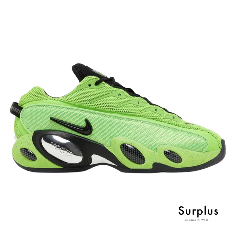 Nike NOCTA Glide "Slime Green/ Metallic Silver/Black