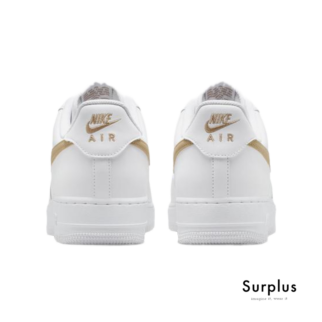 Nike Airforce 1 '07 White "Gold /Brown Swoosh"