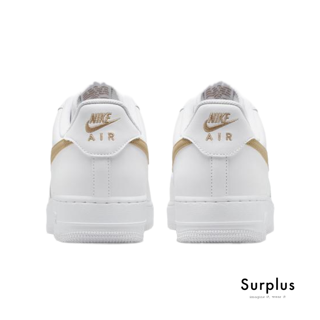 Nike Airforce 1 '07 White "Gold /Brown Swoosh"