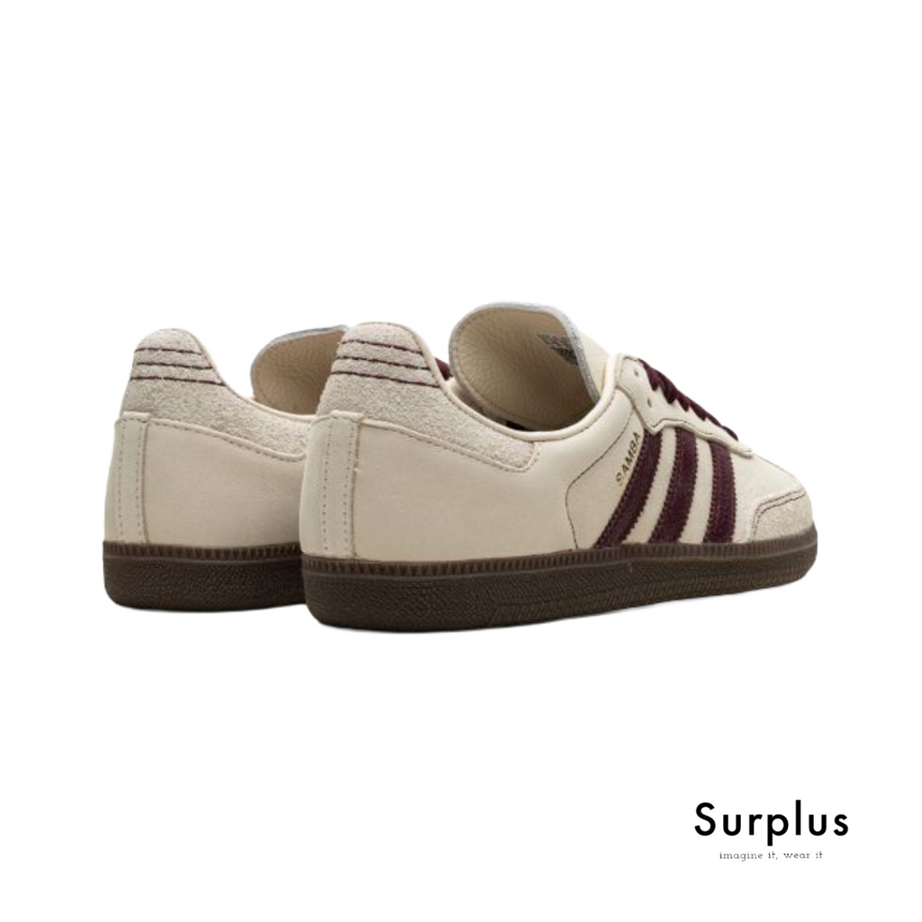 Adidas Samba OG "Off White/Maroon