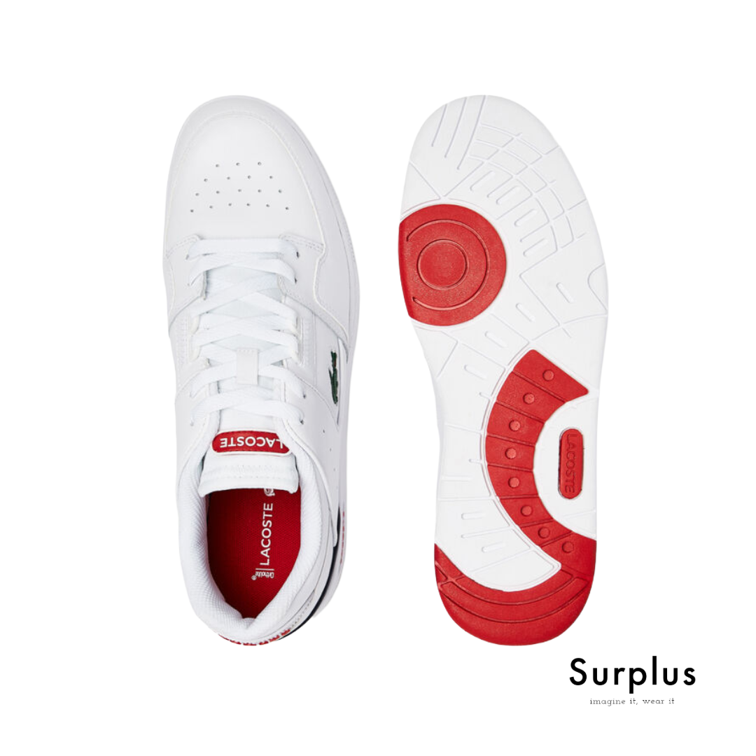 Lacoste Court Cage Leather White/Navy/Red