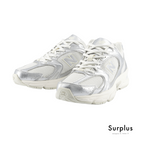 New Balance 530 White & Metallic Silver