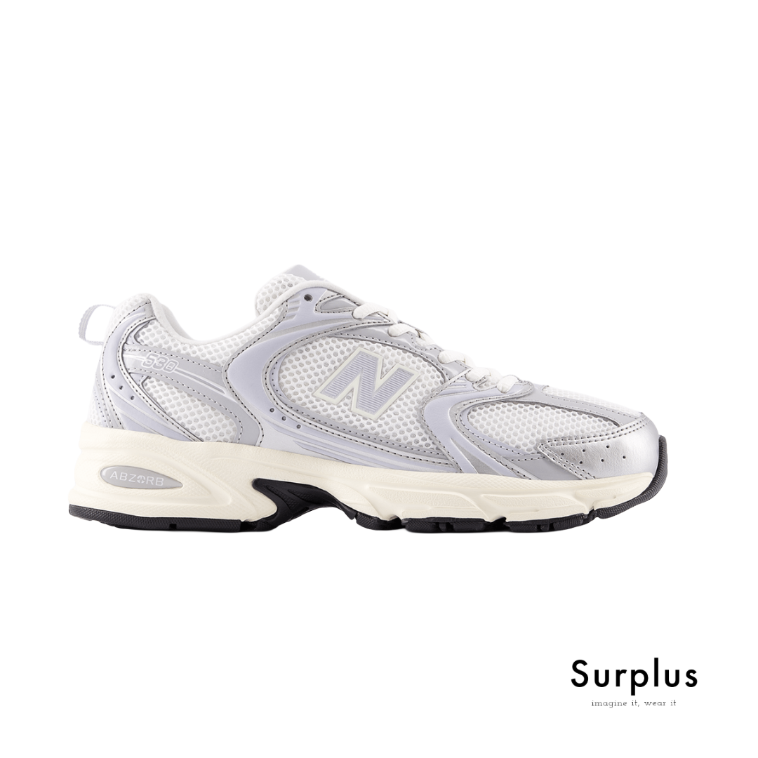 New Balance 530 Light Grey & White Clourway