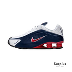 Nike Shox R4 White/ Midnight Navy/ GymRed /Metallic Silver