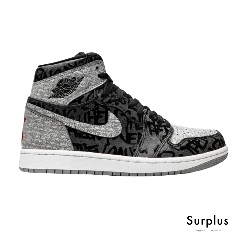 Nike Air Jordan 1 Retro High OG Rebellionaire Gray/Black/Graffiti