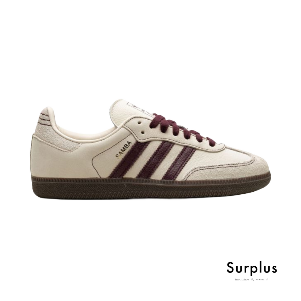 Adidas Samba OG "Off White/Maroon