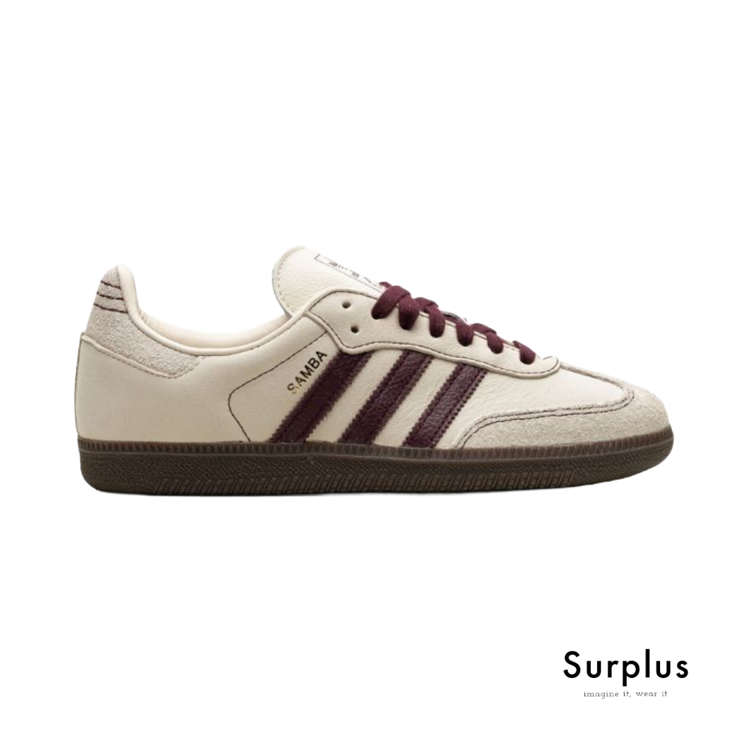 Adidas Samba OG "Off White/Maroon