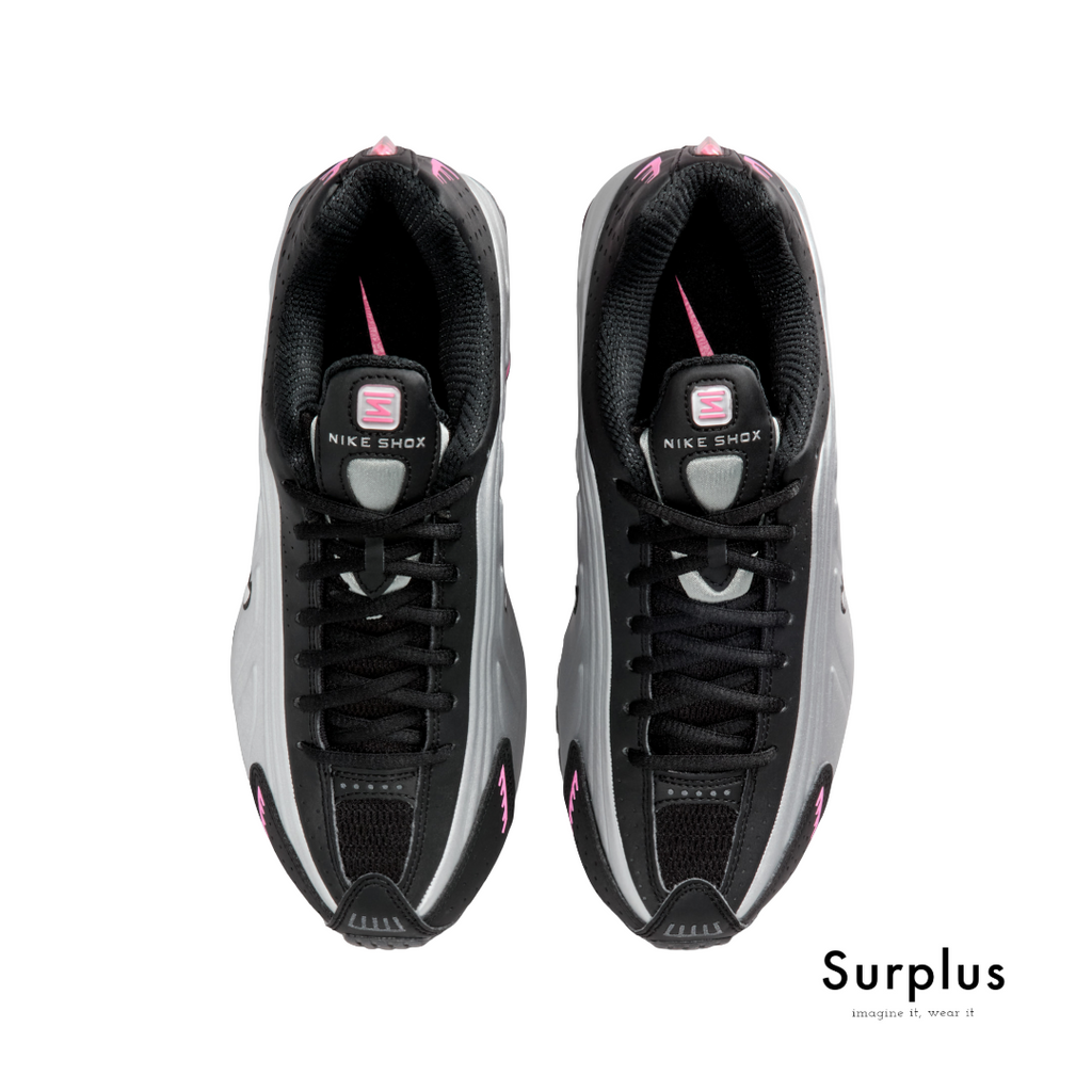 Nike Shox R4 Black/ Metallic Silver/Pink