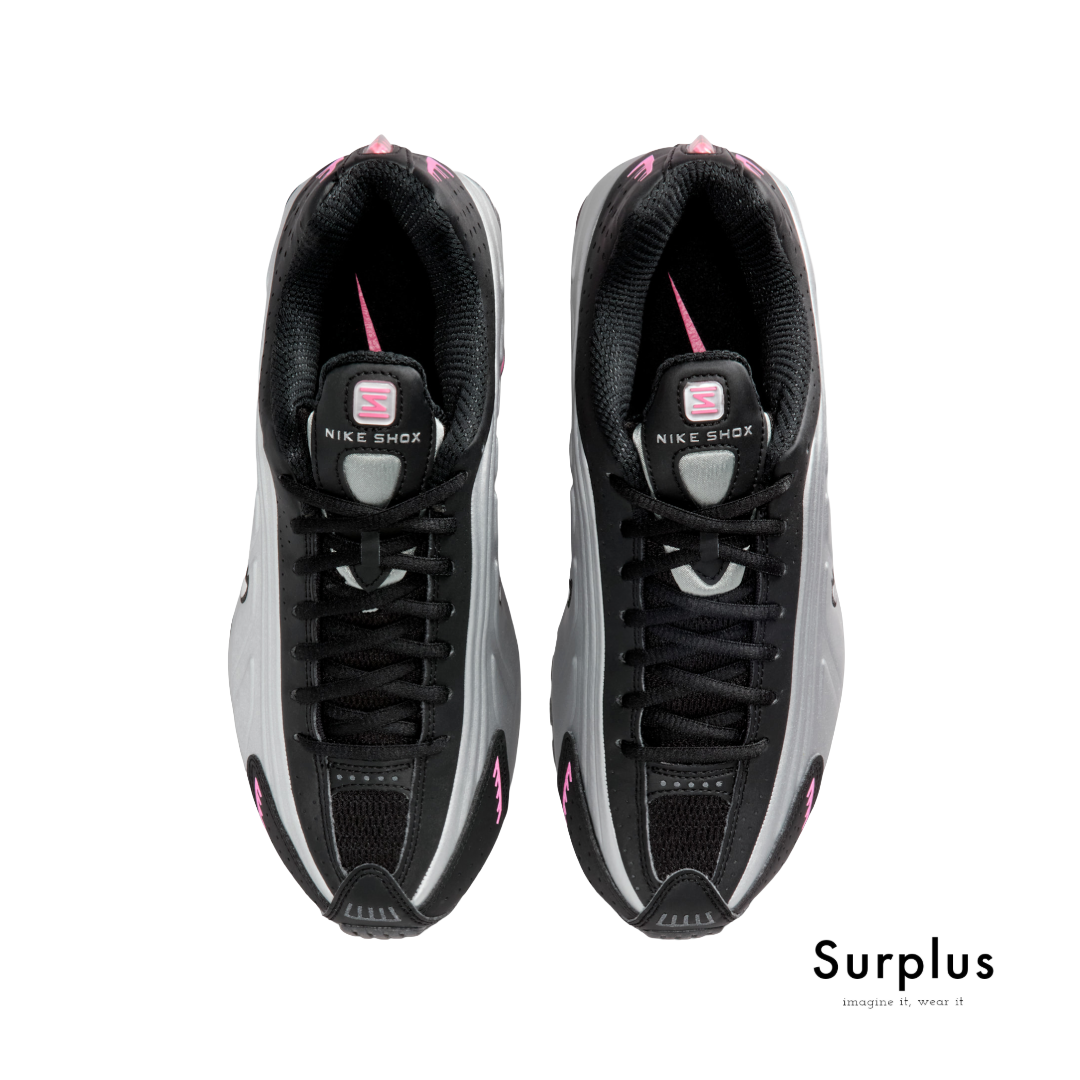 Nike Shox R4 Black/ Metallic Silver/Pink