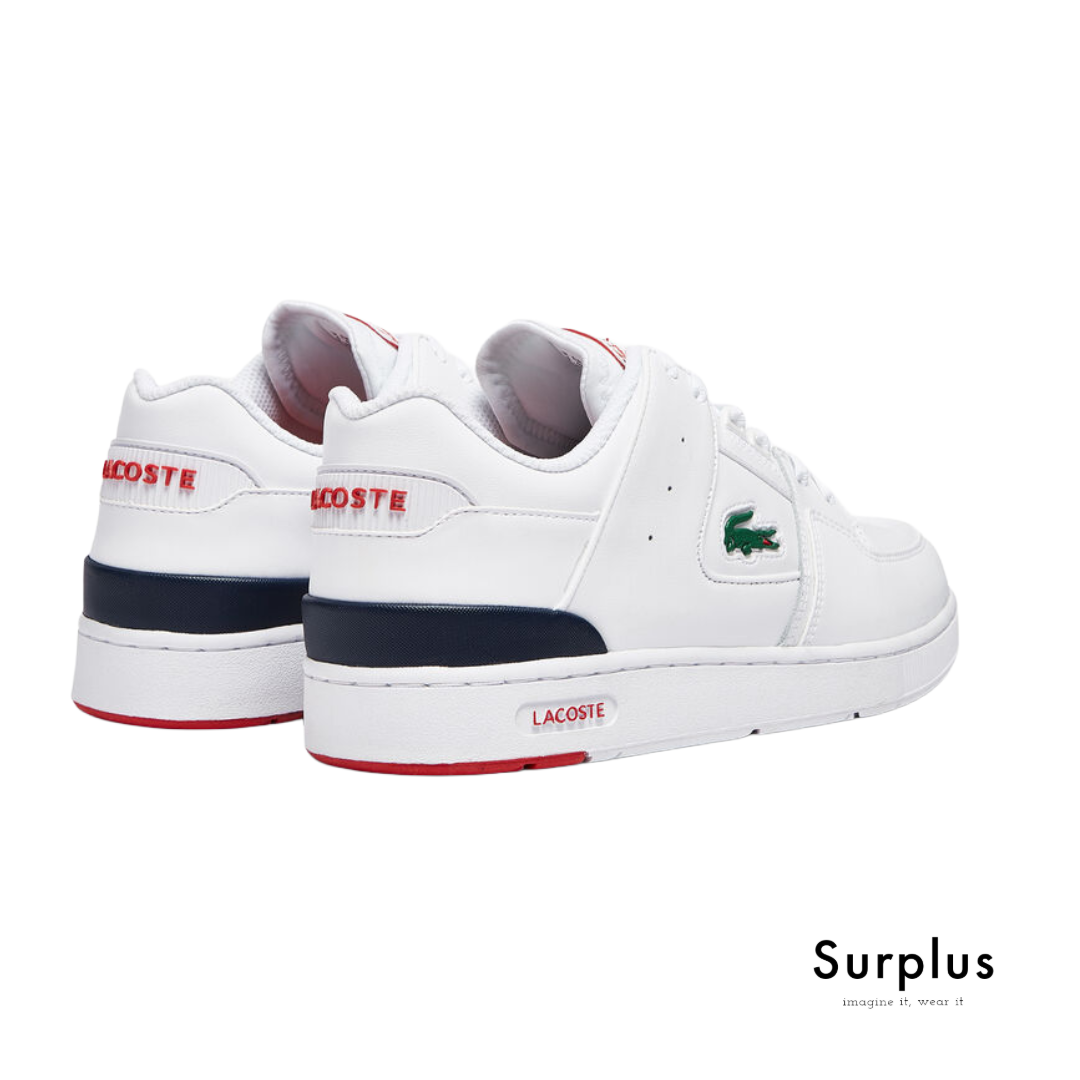 Lacoste Court Cage Leather White/Navy/Red