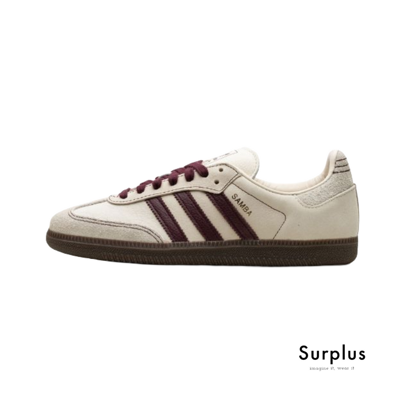 Adidas Samba OG "Off White/Maroon