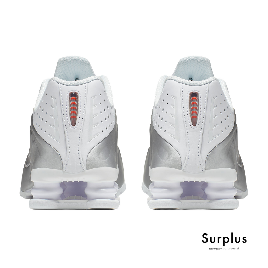 Nike Shox R4 White /Metallic Silver