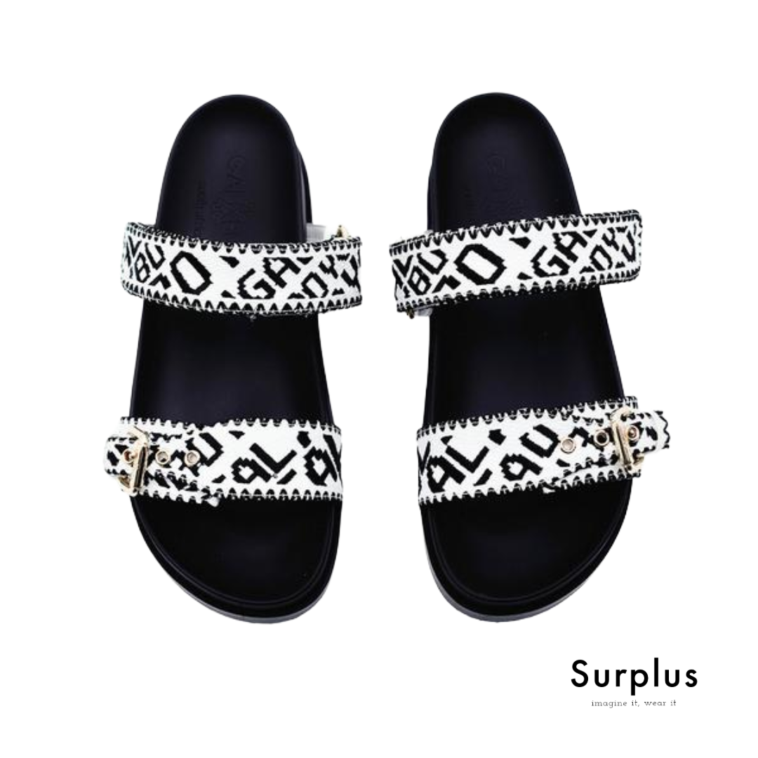 Culture Mule Sandals Black & White