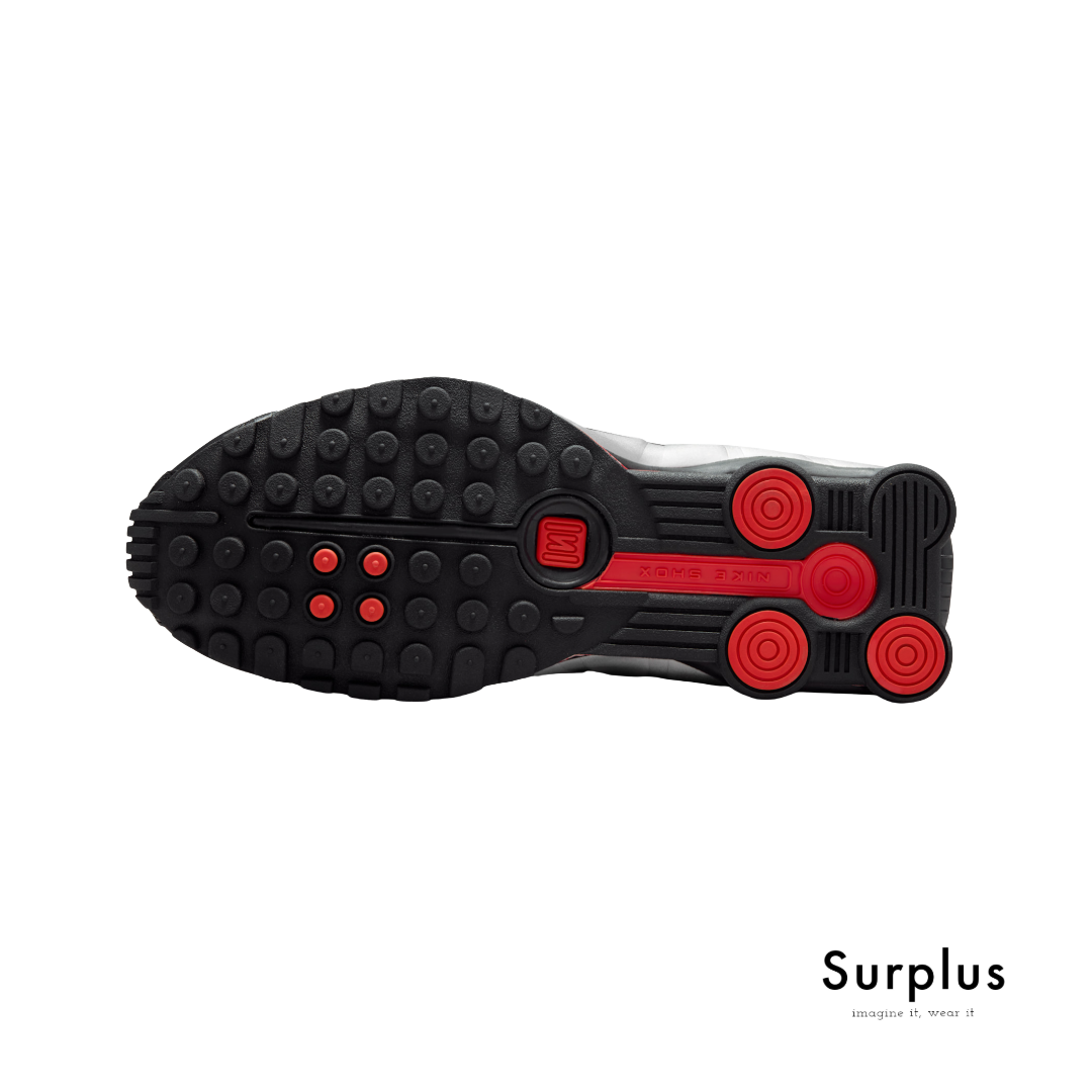 Nike Shox R4 Black /Metallic Silver/Red