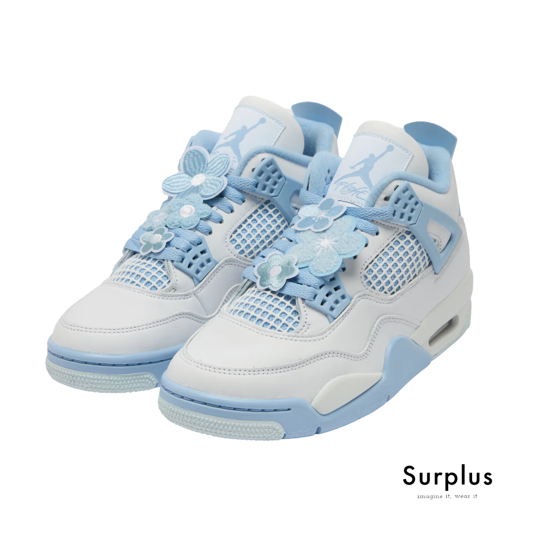 Jordan 4 Aluminum 'Forget Me Not' Blue & White