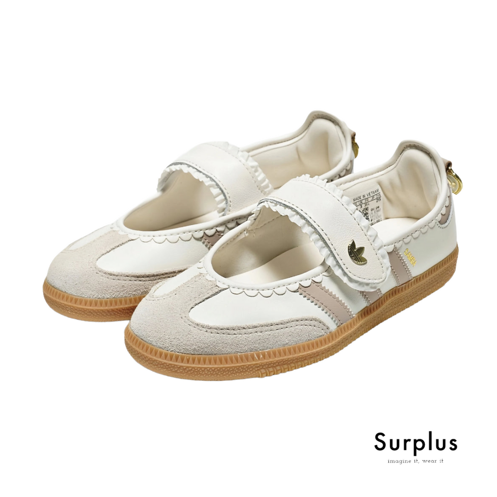 Adidas Samba Mary Jane White & Pink /Gum Sole