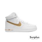 Nike Airforce 1 '07 High (White/Metallic Gold)