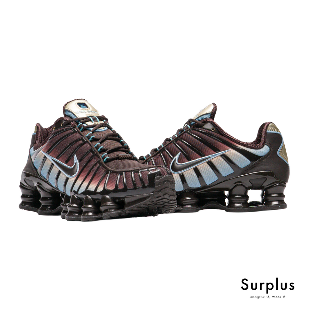 Nike Shox TL Velvet Brown & Denim Turquoise "Ocean Coast"