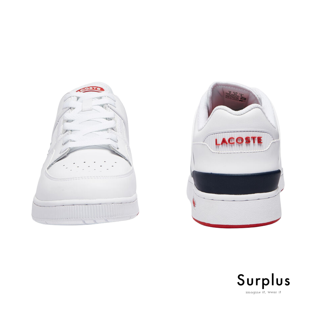 Lacoste Court Cage Leather White/Navy/Red