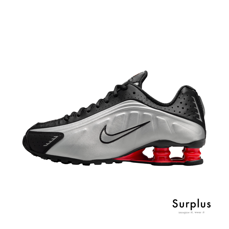 Nike Shox R4 Black /Metallic Silver/Red