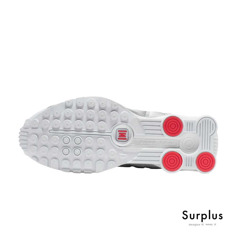 Nike Shox R4 White /Metallic Silver