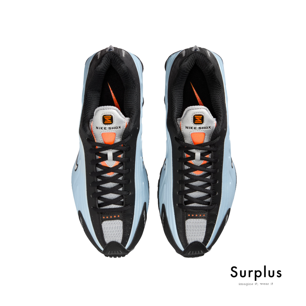 Nike Shox R4 Blue Tint /Metallic Silver/Total Orange