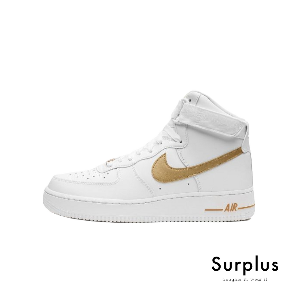 Nike Airforce 1 '07 High (White/Metallic Gold)