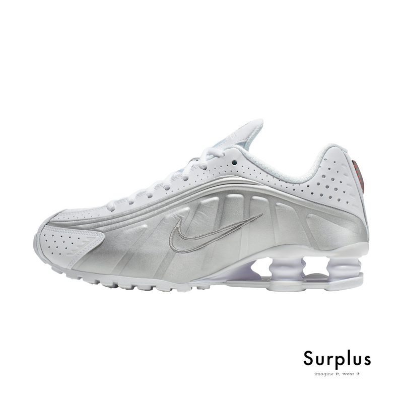 Nike Shox R4 White /Metallic Silver
