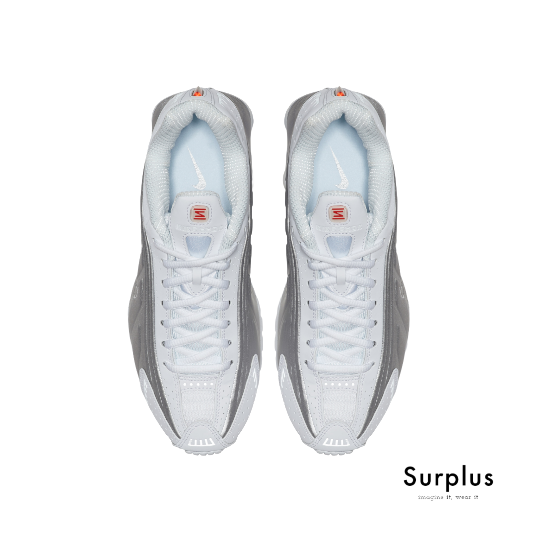 Nike Shox R4 White /Metallic Silver