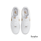 Nike Airforce 1 '07 White "Gold /Brown Swoosh"